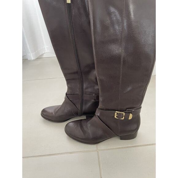 Louise et Cie Lienz Boots Knee High Leather Side Zip FLAWS - Picture 12 of 15